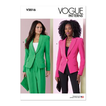 Vogue Women's Jackets Sewing Pattern V2016 (U5 16-24)