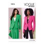 Vogue Women's Jackets Sewing Pattern V2016 (U5 16-24) image number 1