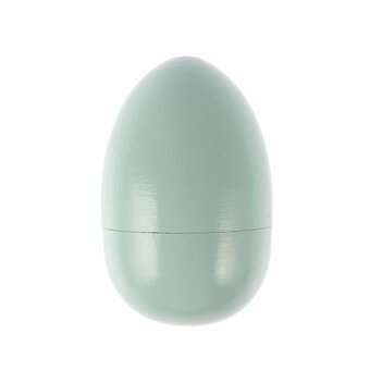 Blue Wooden Fillable Egg 9cm