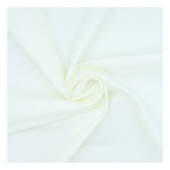 Cream Polycotton Extra Wide Fabric by the Metre