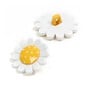 Hemline Yellow Novelty Flower Button 2 Pack image number 1