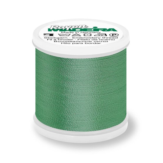 Madeira Medium Aqua Rayon 40 Thread 200m (1279) image number 1