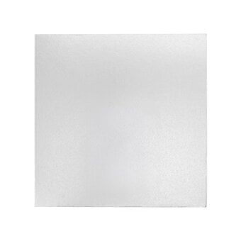 Silver Square Double Thick Card Cake Board 10 Inches