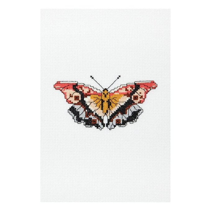 FREE PATTERN DMC Butterfly Lily Cross Stitch 0085 image number 1