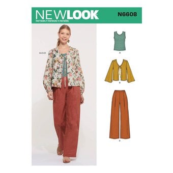 New Look Women’s Jacket and Trousers Sewing Pattern N6608