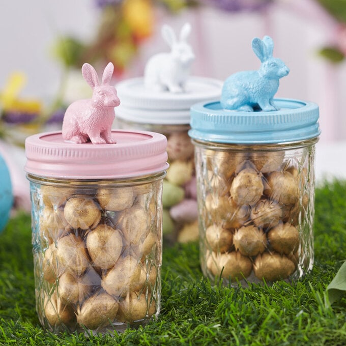 How to Make Bunny Jars image number 1