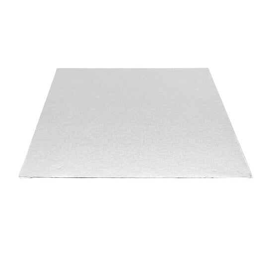 Silver Square Double Thick Card Cake Board 12 Inches image number 2