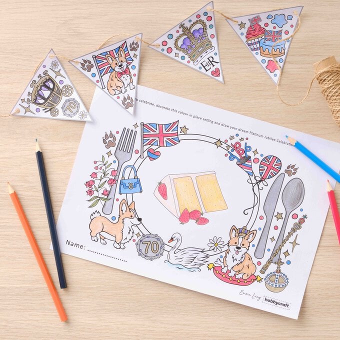 FREE Platinum Jubilee Kids' Colouring Sheets image number 1