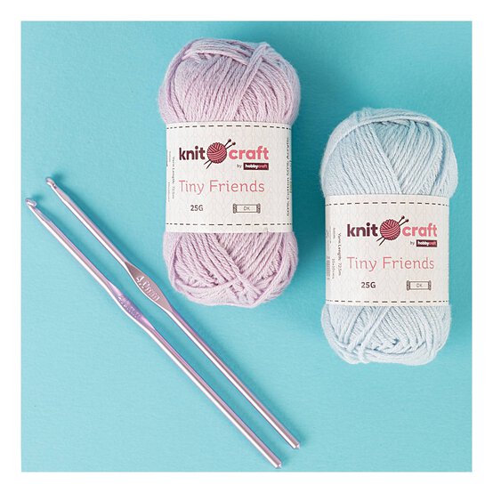 Knitcraft Light Blue Tiny Friends Yarn 25g image number 4