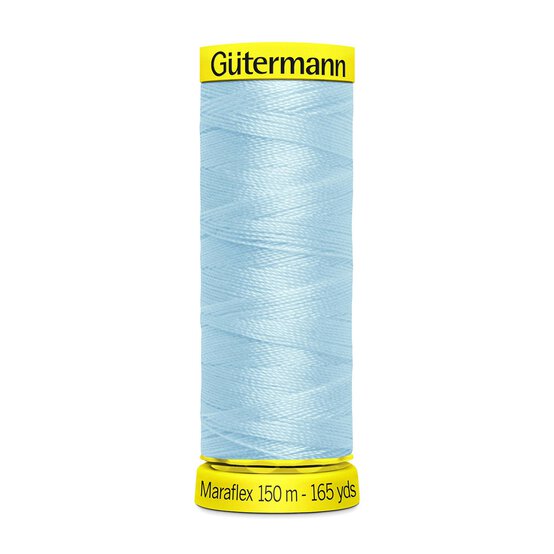 Gutermann Blue Maraflex Stretchy Sewing Thread 150m (195) image number 1