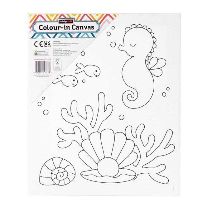 Sea Animals Colour-in Canvas image number 1