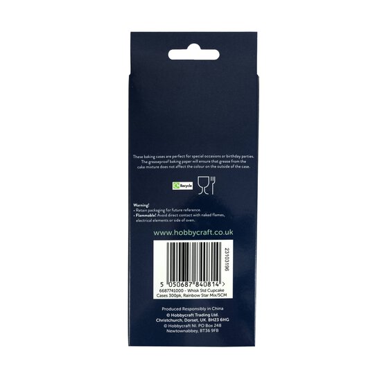 Whisk Rainbow Star Mix Cupcake Cases 300 Pack image number 8