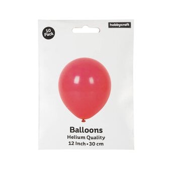 Bright Pink Latex Balloons 10 Pack image number 3