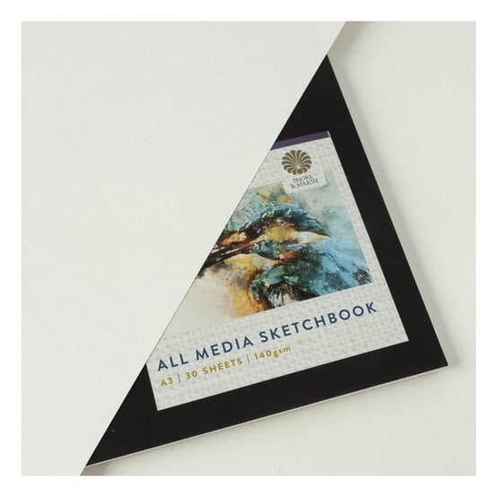 Shore & Marsh Landscape All Media Sketchbook A3 image number 2