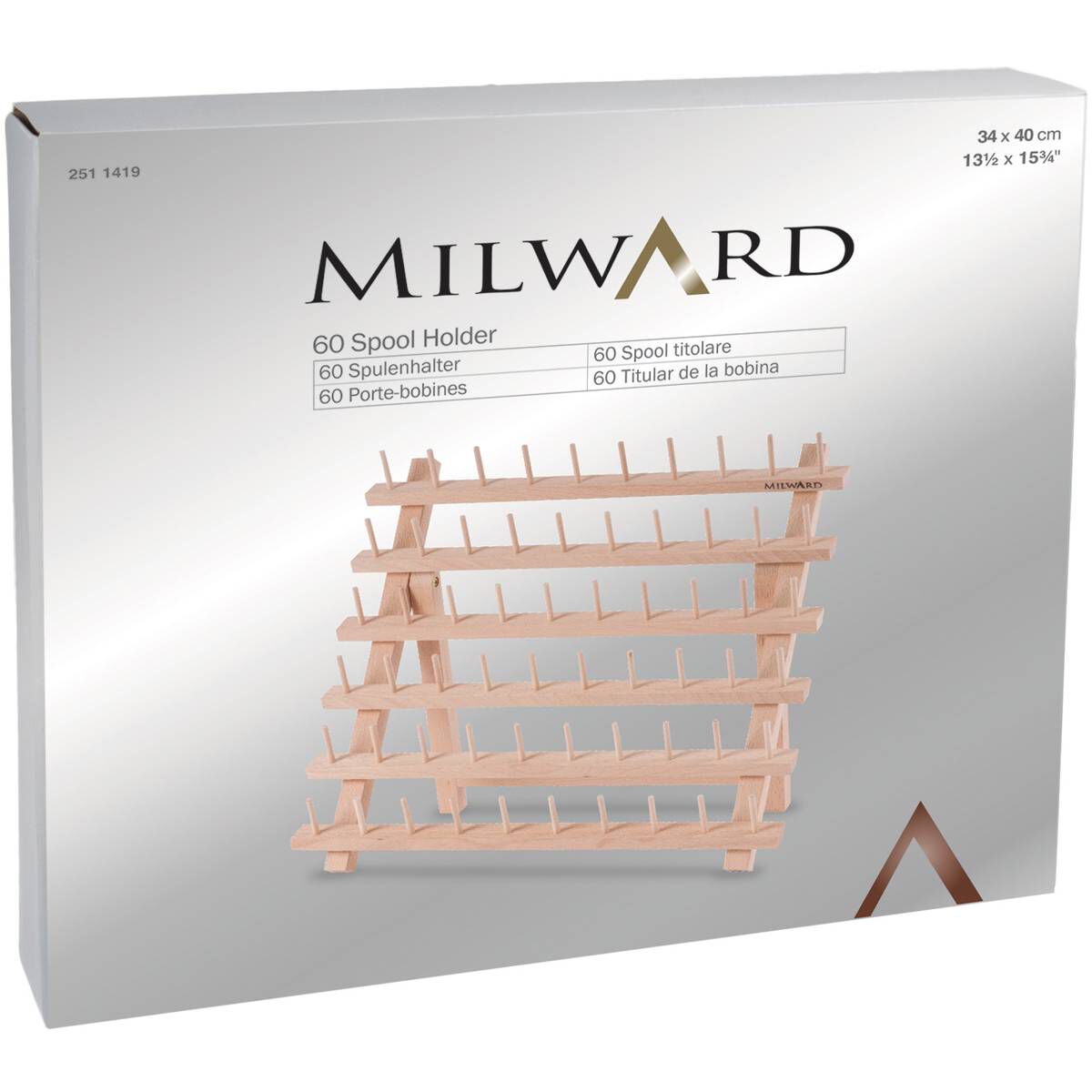 Wooden 60 Spool Thread Rack | Hobbycraft