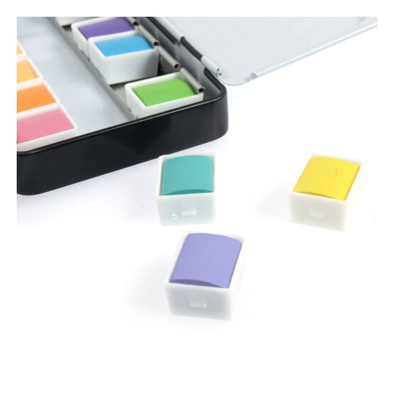 Shore & Marsh Pastel Half Pans Watercolour Set 12 Pack image number 5