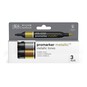 Winsor & Newton Metallic Tones Promarkers 3 Pack image number 1