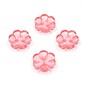 Hemline Hot Pink Novelty Flower Button 4 Pack image number 1
