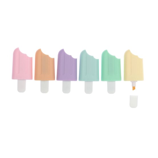Mini Lolly Highlighters 6 Pack image number 2
