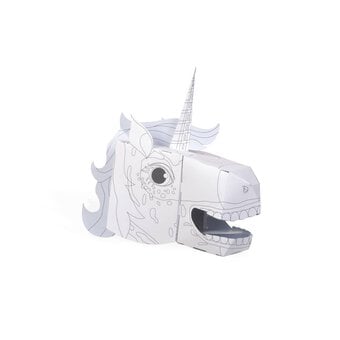Make a 3D Colour-In Unicorn Head Mask Kit