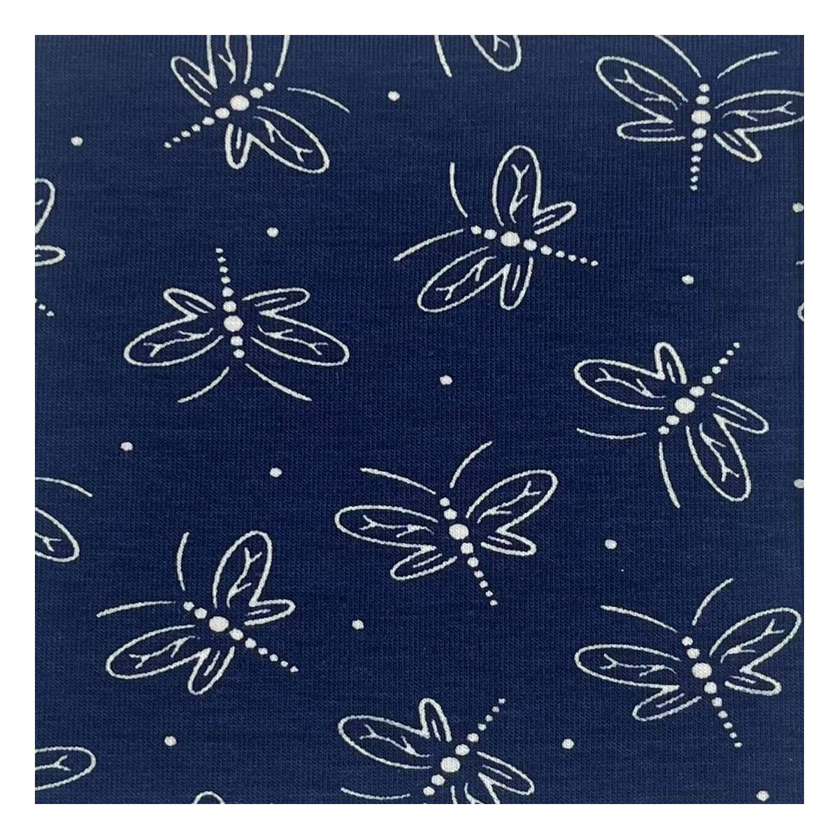 Dragonfly Cotton Spandex Jersey Fabric by the Metre Hobbycraft