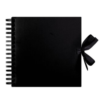 Papermania Black Scrapbook 8 x 8 Inches