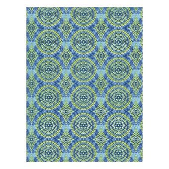 Decopatch Blue and Green Mosaic Paper 3 Sheets image number 2