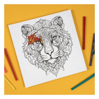 Tiger Colour-in Canvas