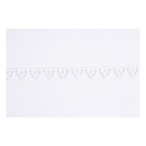 White Clover Guipure Lace Trim by the Metre image number 1