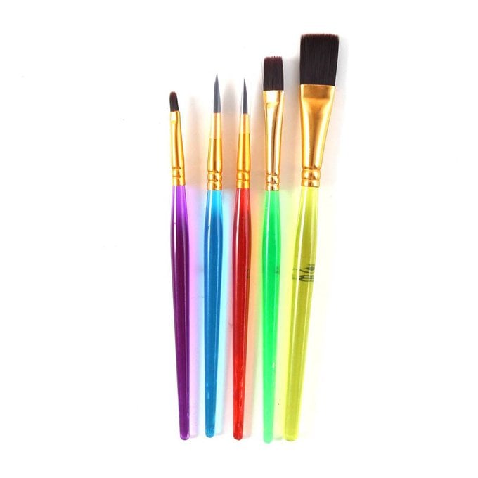 Coloured Brushes 5 Pack
