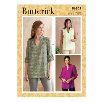 Butterick Women’s Top Sewing Pattern B6801 (18-24)