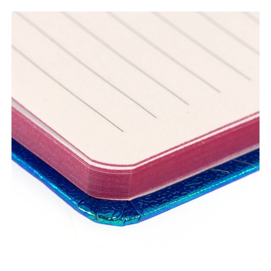Metallic Blue Notebook A5 image number 4