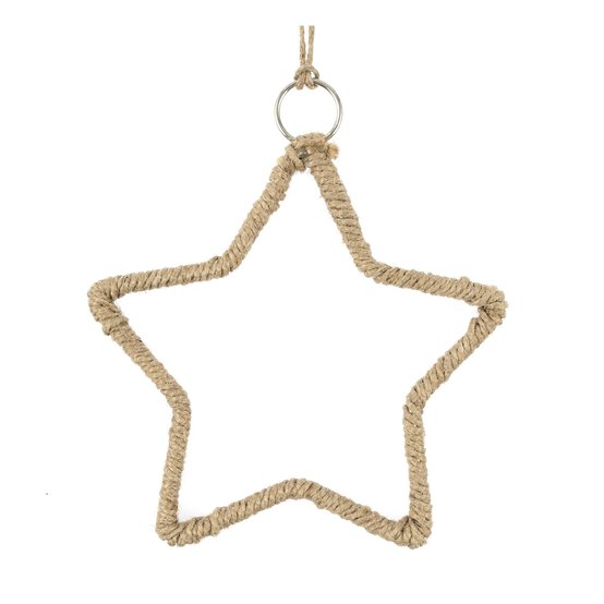 Hanging Twine Star Decoration 10cm image number 2