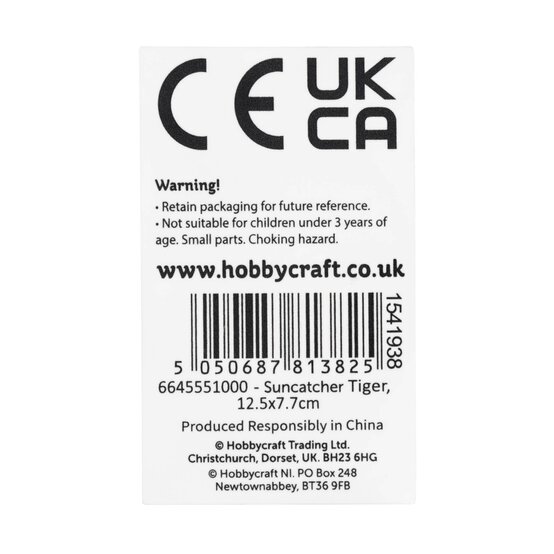 Tiger Plastic Suncatcher image number 7