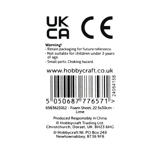 Lime EVA Foam Sheet 22.5cm x 30cm image number 5