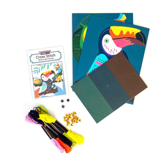 Bird Forest Cross Stitch Craft Kit image number 3