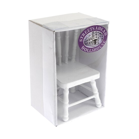 Doll&rsquo;s House White Kitchen Chair image number 4