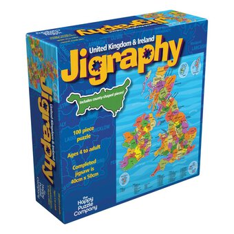 United Kingdom and Ireland Jigraphy Puzzle 100 Pieces