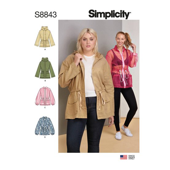 Simplicity Women's Jackets Sewing Pattern S8843 (BB L-XXL) image number 1