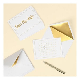 Create & Celebrate Gold Save the Date Cards 20 Pack