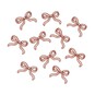 Mini Pink Bow Iron-On Motifs 10 Pack image number 1