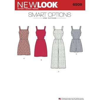 New Look Jumpsuit and Dress Sewing Pattern 6509 (6-18)