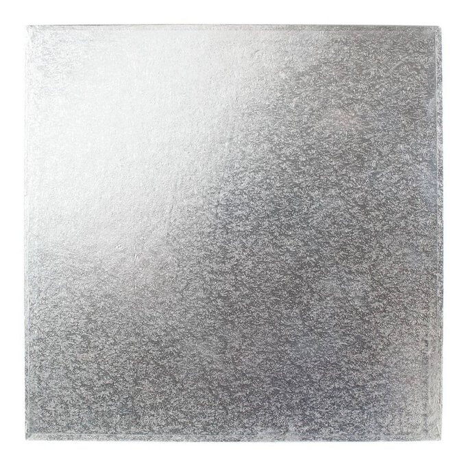 Silver 12 Inch Square Cake Board image number 1