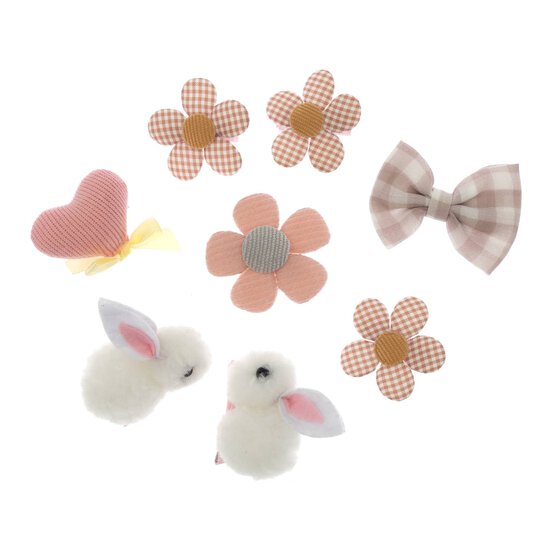 Pink Easter Hair Clips 8 Pack image number 4
