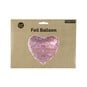 Large Pink Marble Foil Heart Balloon image number 3