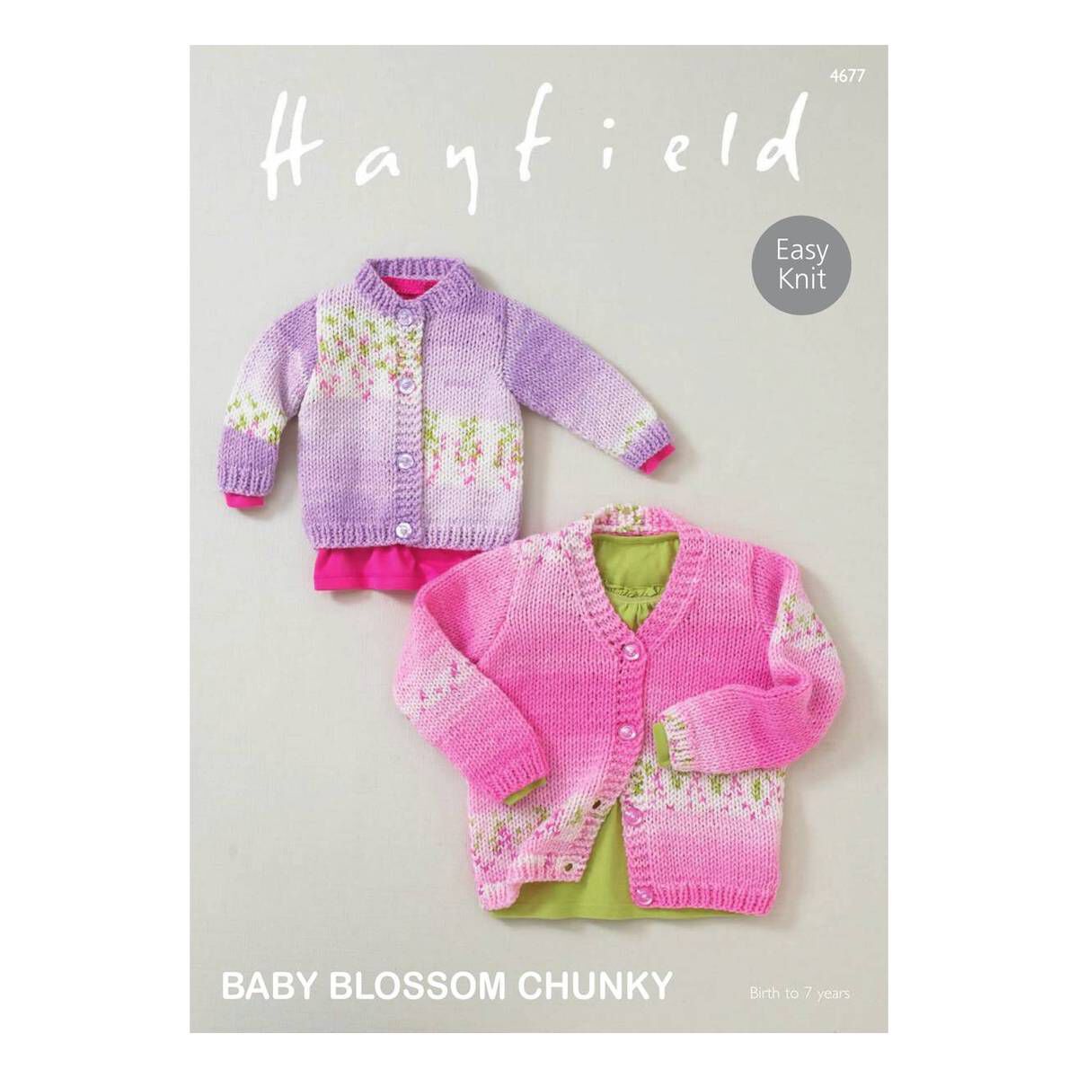 Hayfield Baby Blossom Chunky Cardigan 