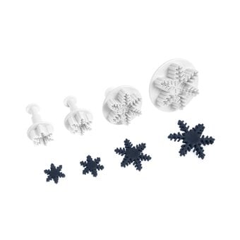 Whisk Snowflake Plunge Cutters 4 Pack