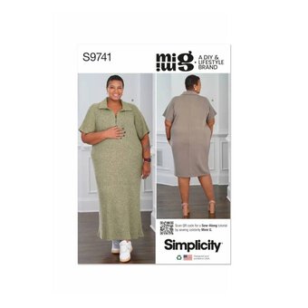 Simplicity Women's Dress Sewing Pattern S9741 (W3 30W-38W)