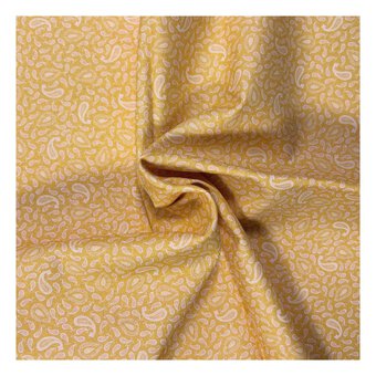 Island Haven Sunray Paisley Cotton Fabric by the Metre