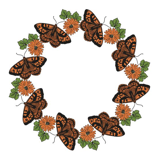Sizzix Nature Butterflies Stamp Set 13 Pieces image number 3